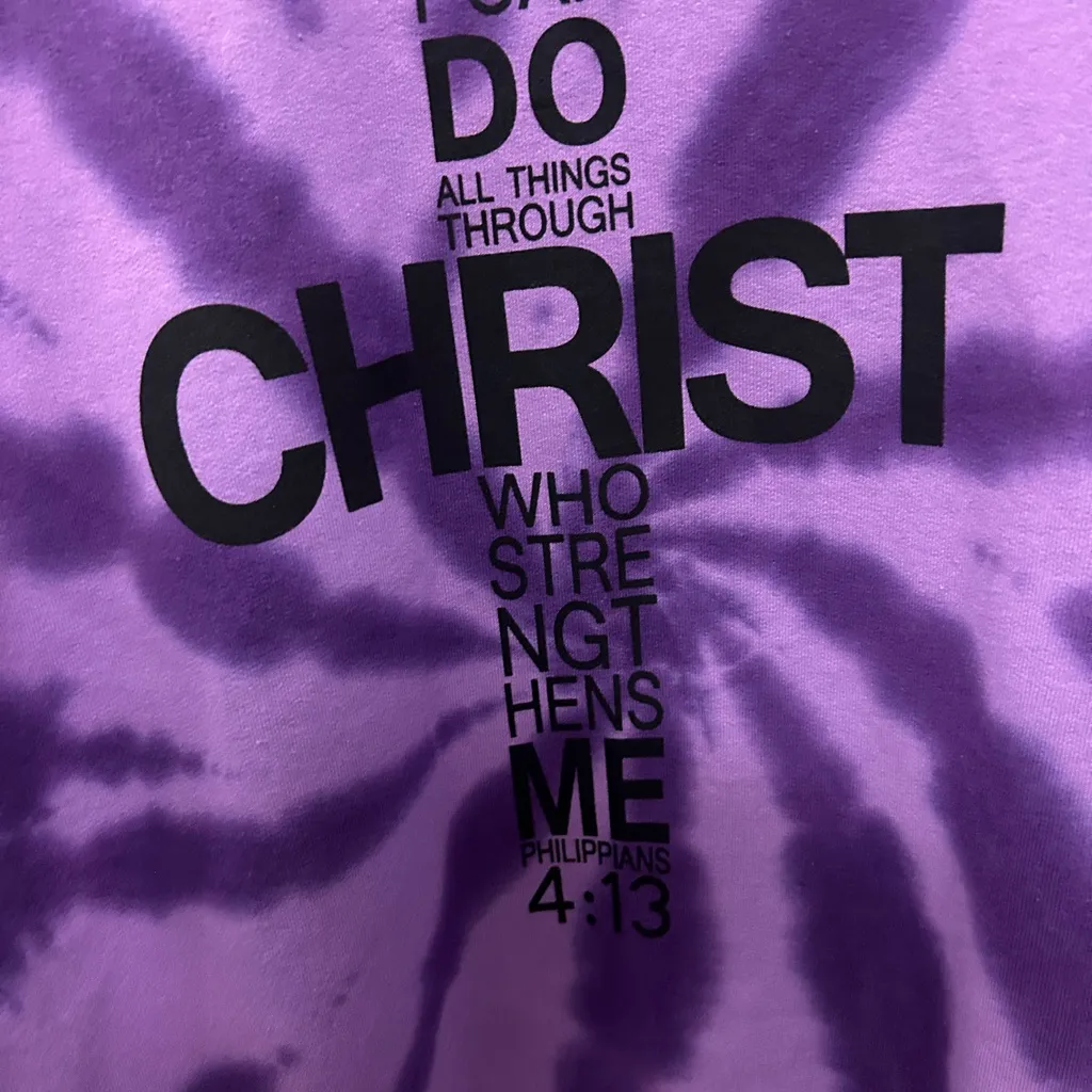 Hoodie Purple Tie - Image 3