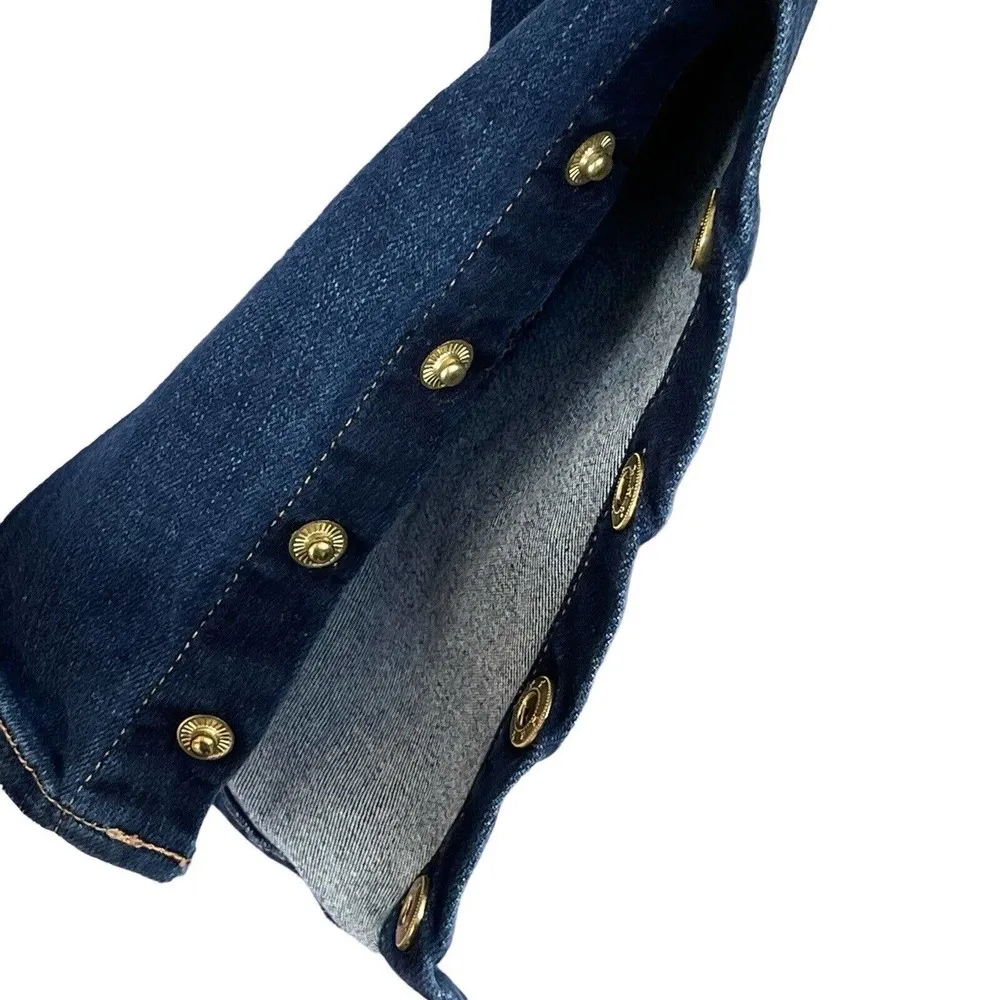 FRAME SZ 27 Jeans Le Skinny de Jeanne Mid-Rise Stretch 5-Pocket Snap Hems Martha - Image 7