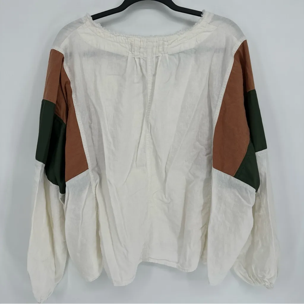 Free People Beating Hearts Top Sz Small‎ boho lagenlook festival color block - Image 6