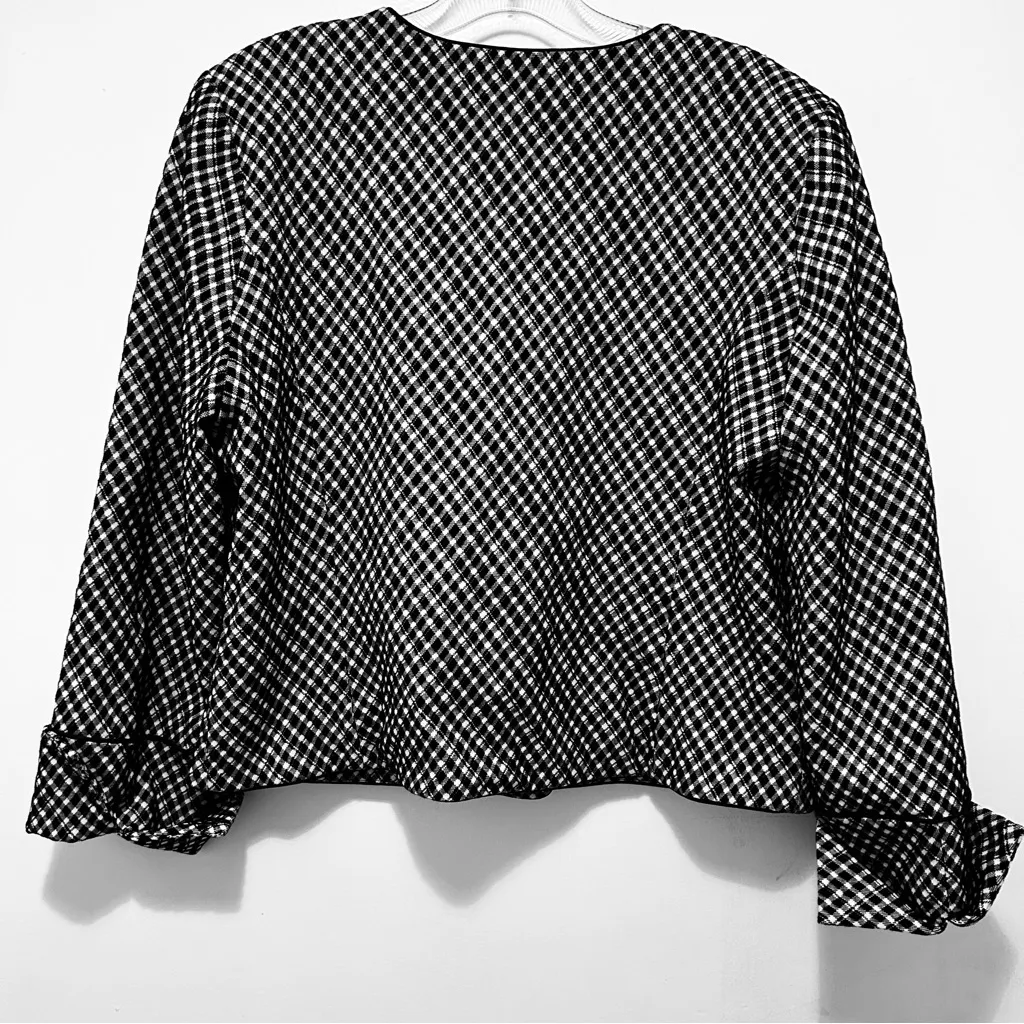 Spanx Ponte‎ Lady Jacket Plaid Jacquard Large NWT - Image 8