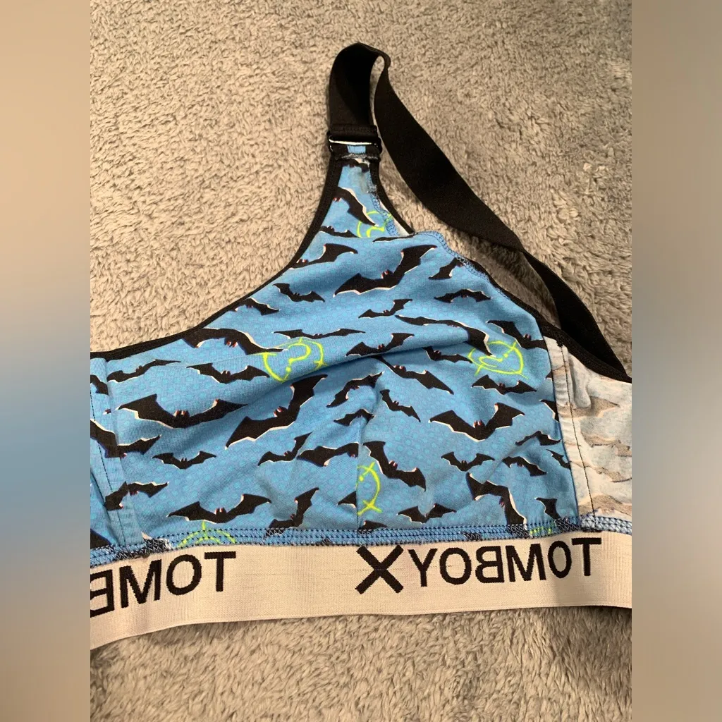 TomboyX Blue Bat Print bra 3x - Image 11