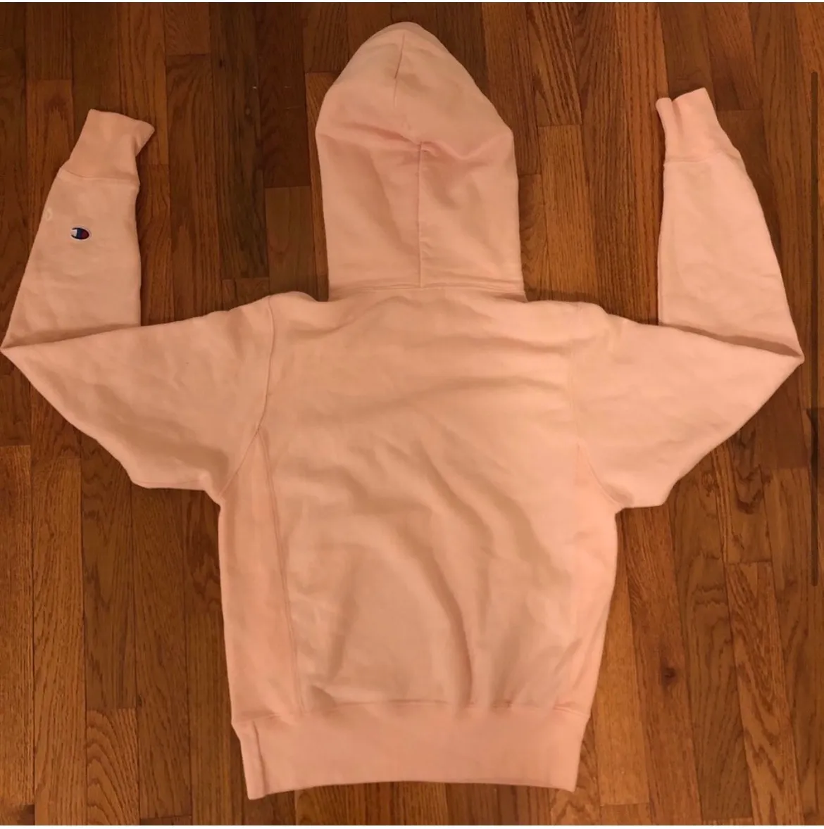 Reverse Weave Light Pink Hoodie - Image 2