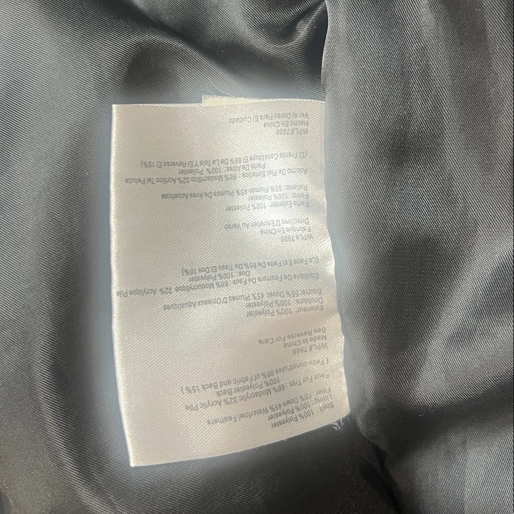 MICHAEL KORS Women's Black Puffer Coat with Faux Fur Hood Size S - Image 10