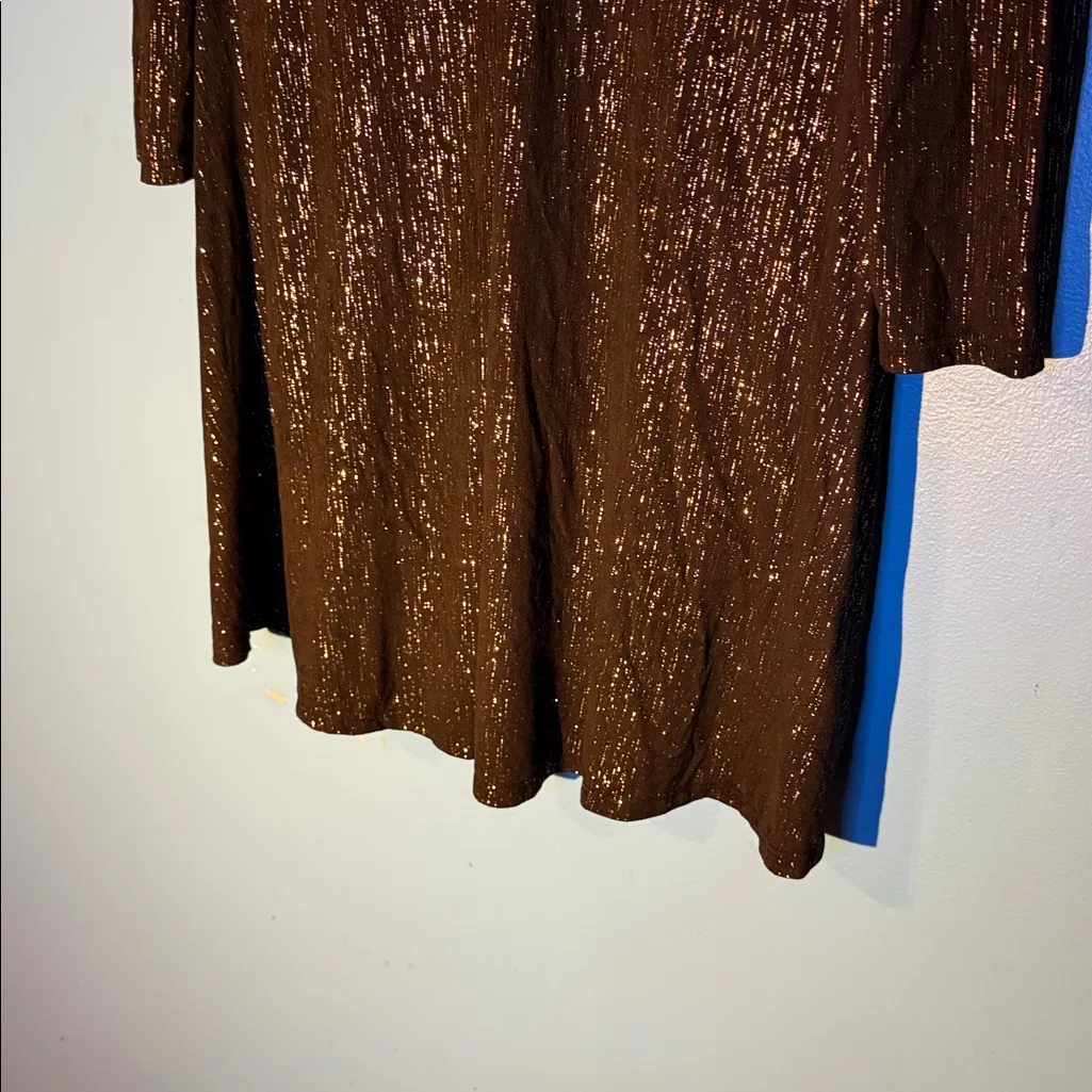 Spense Black Shimmer Long Sleeve Dress Size undefined - Image 3