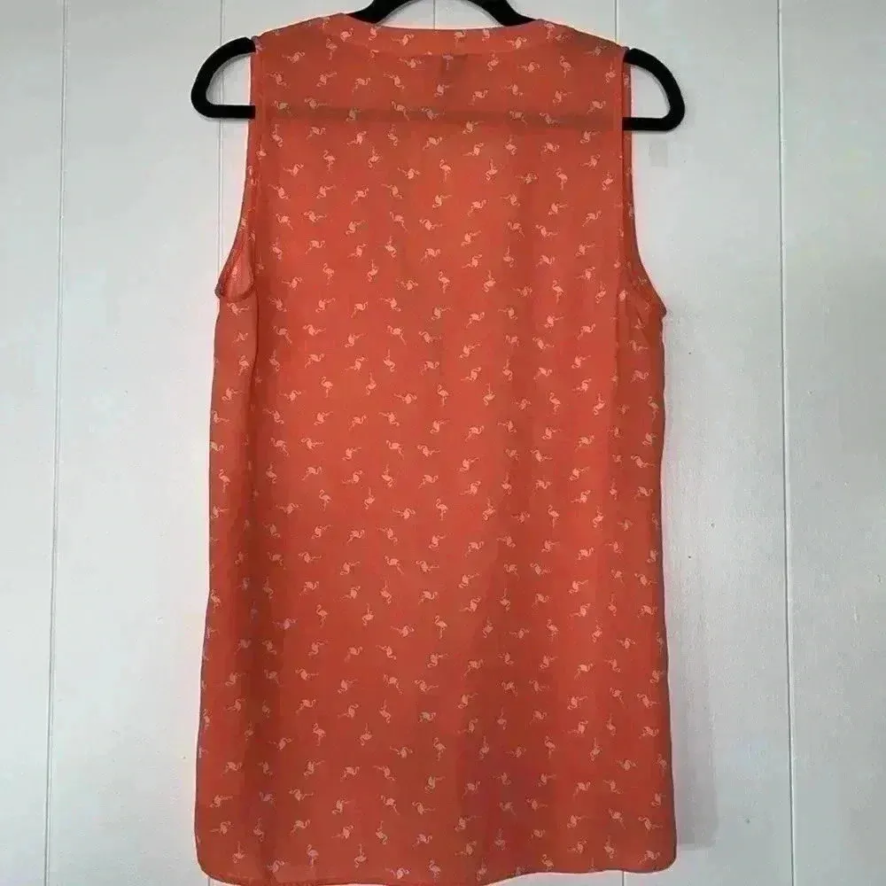 Maurice Women’s Sleeveless Flamingo Blouse W17 - Image 2