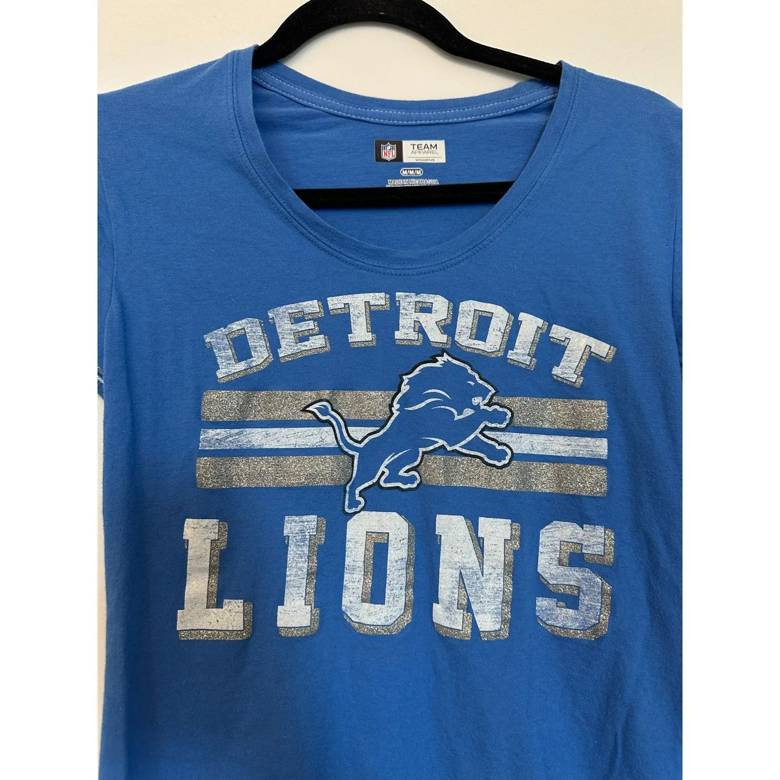 NFL Detroit Lions Team Apparel WOMENS T Shirt Size Medium - Image 2