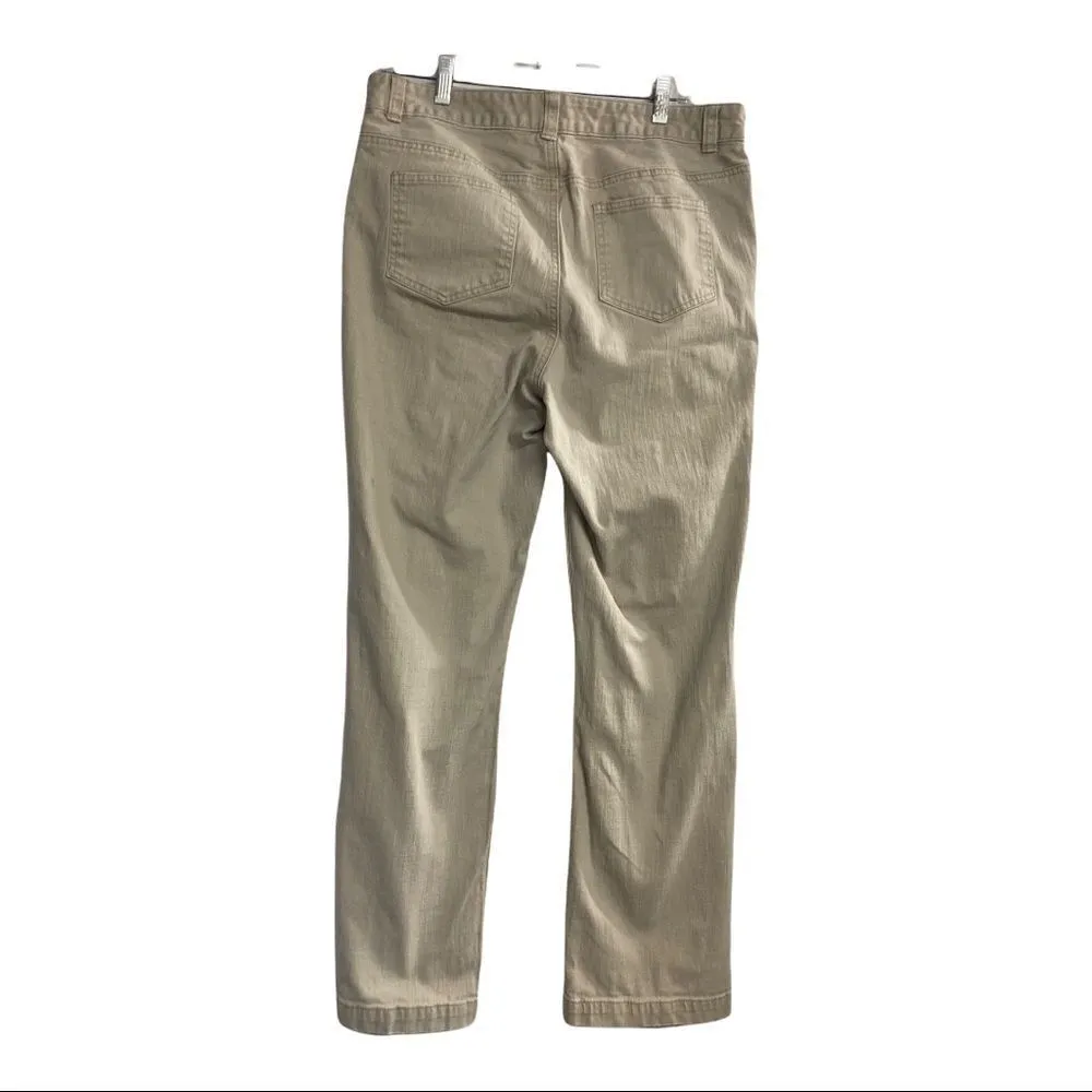 CHRISTOPHER & BANKS, Women’s Tan Jeans, Size 12, Stretch, 98% Cotton, 2% Spandex - Image 2