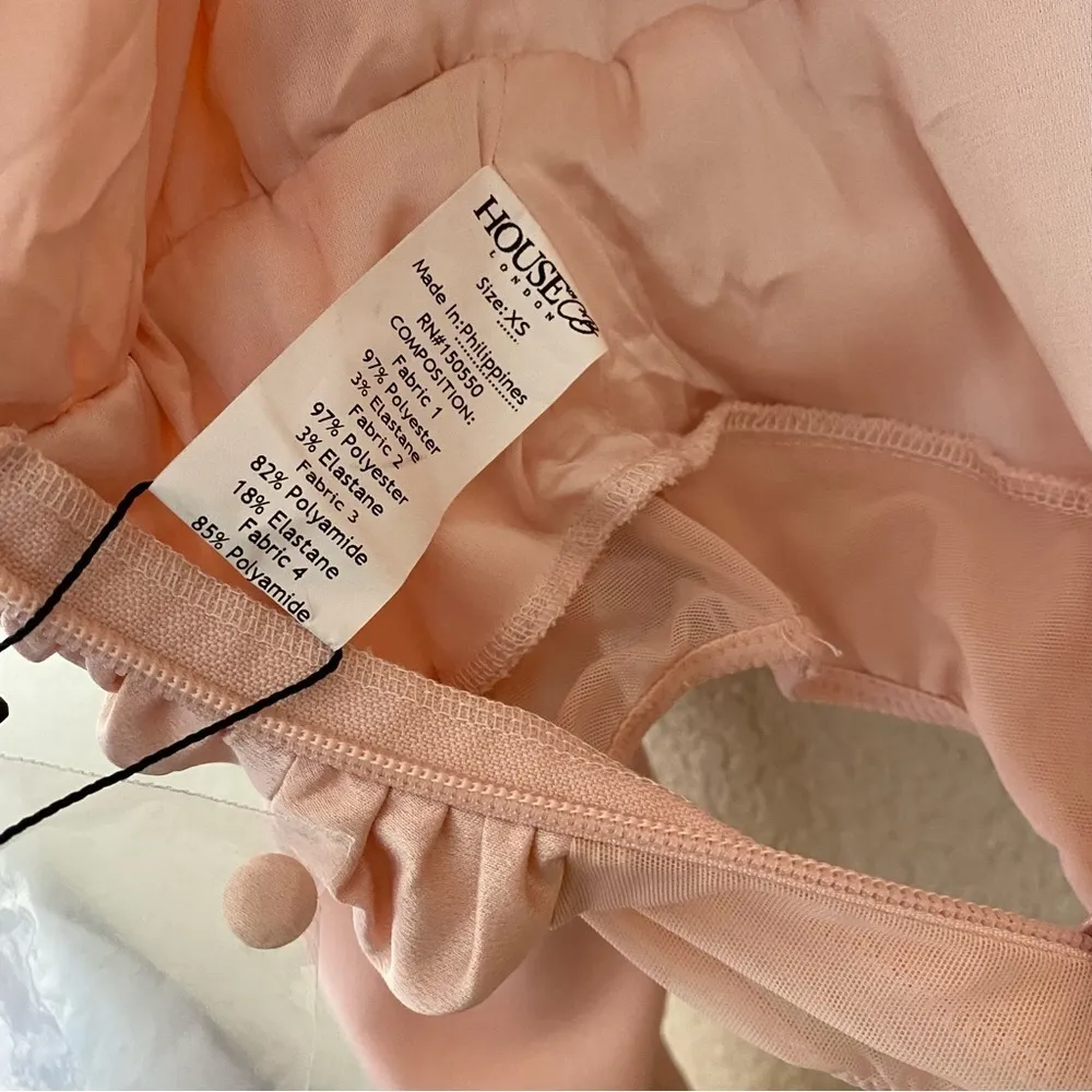 House of CB Giselle Blush‎ pink Satin Bodysuit size XS NWOT - Image 13