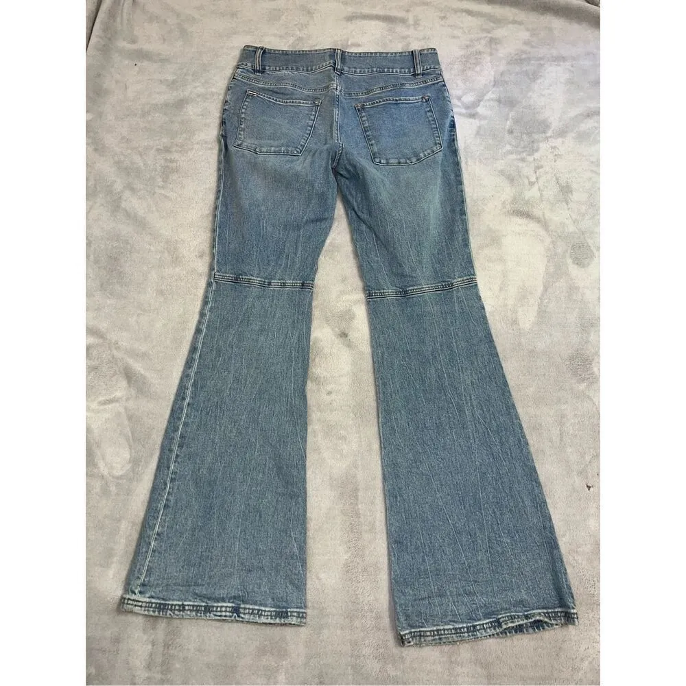 Alice & Olivia Cotton Flare Medium Wash Jeans 30 - Image 5