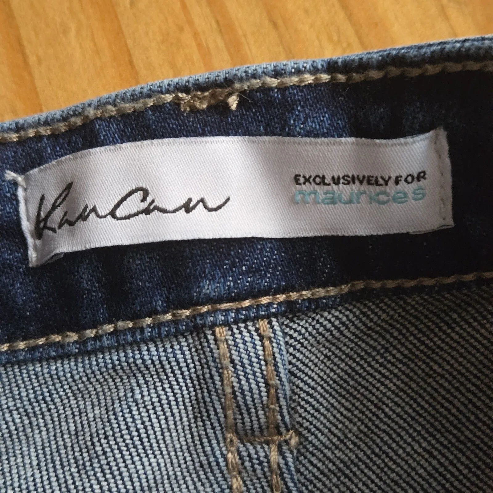 KanCan™ High Rise Fray Piecing Inset Hem Ankle Cropped Flare Jean Women Size 29 Blue - Image 7