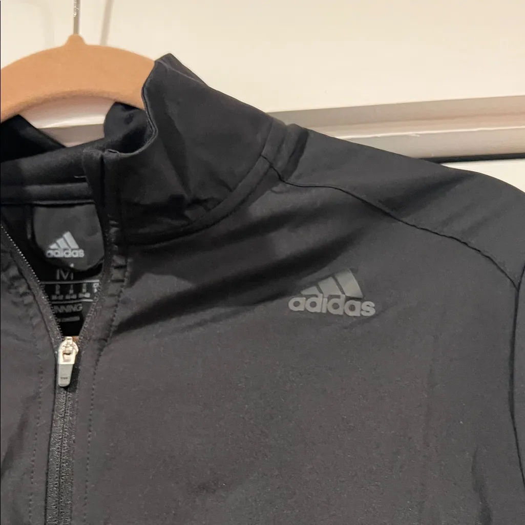 Adidas Women's Black running Jacket medium‎ - Image 5