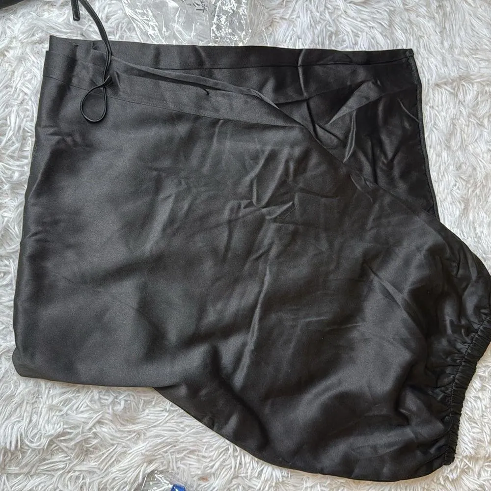 Frederick's of Hollywood Summer Lattice Lacing Pajama Set Satin Plus Size3X NWT - Image 7