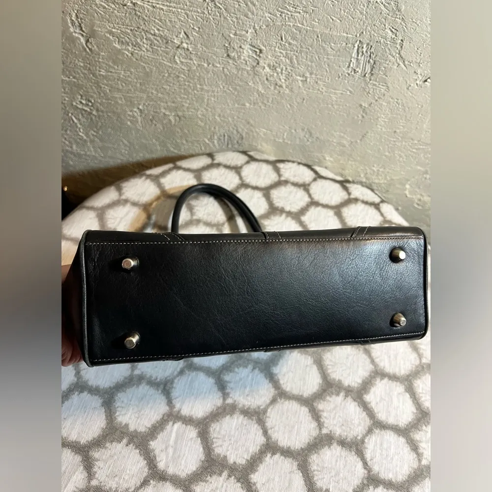 COACH Chic Black Leather Handbag, newer bag, gently used, great condition - Image 14