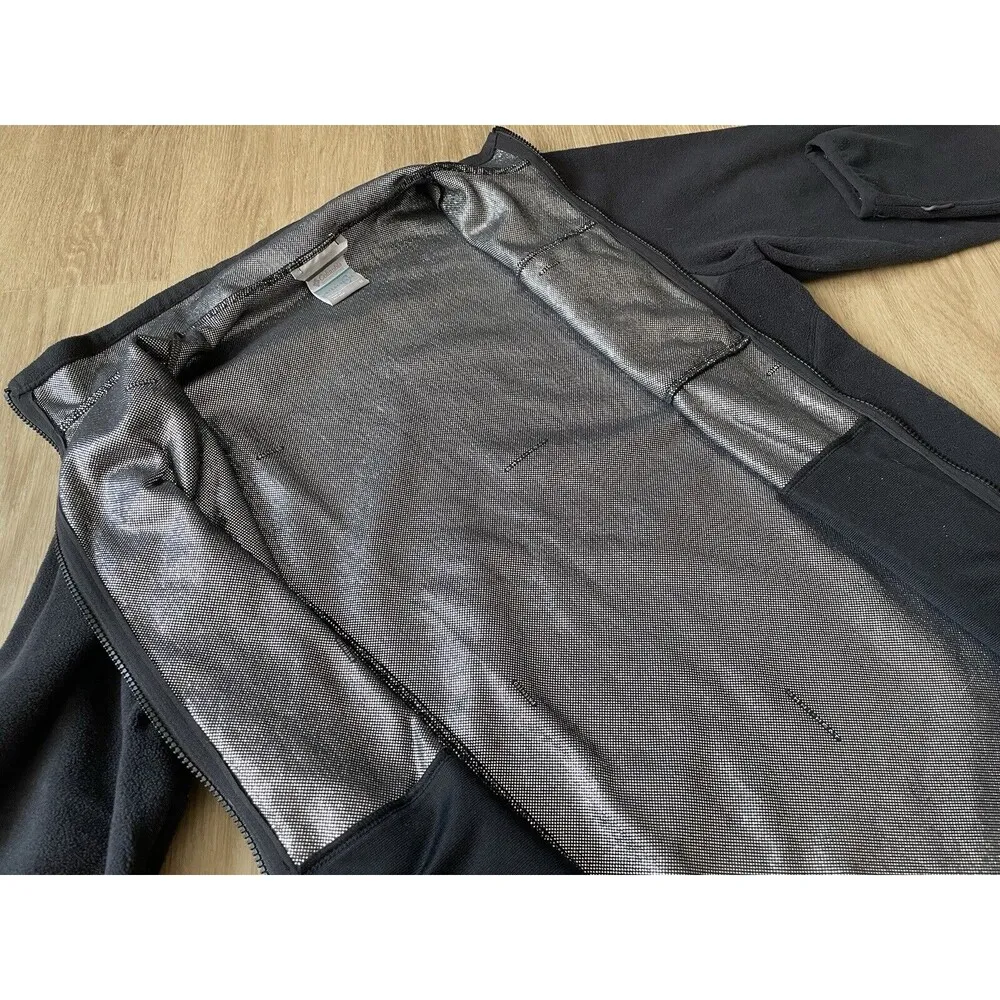 Columbia Women’s Jacket Fleece Full Zip Intercharge Zipped Pocket Black Size M - Image 5