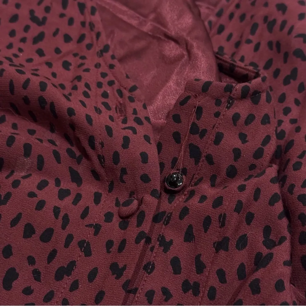 Rails Jet Jumpsuit in Rust Spotted Chocolate Brown and Black‎ Women’s Size S - Image 5