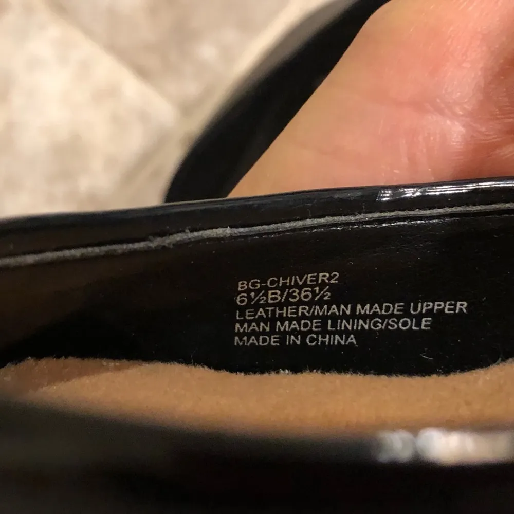 Gianni Bini D’Orsay open toe black leather heels - Image 7