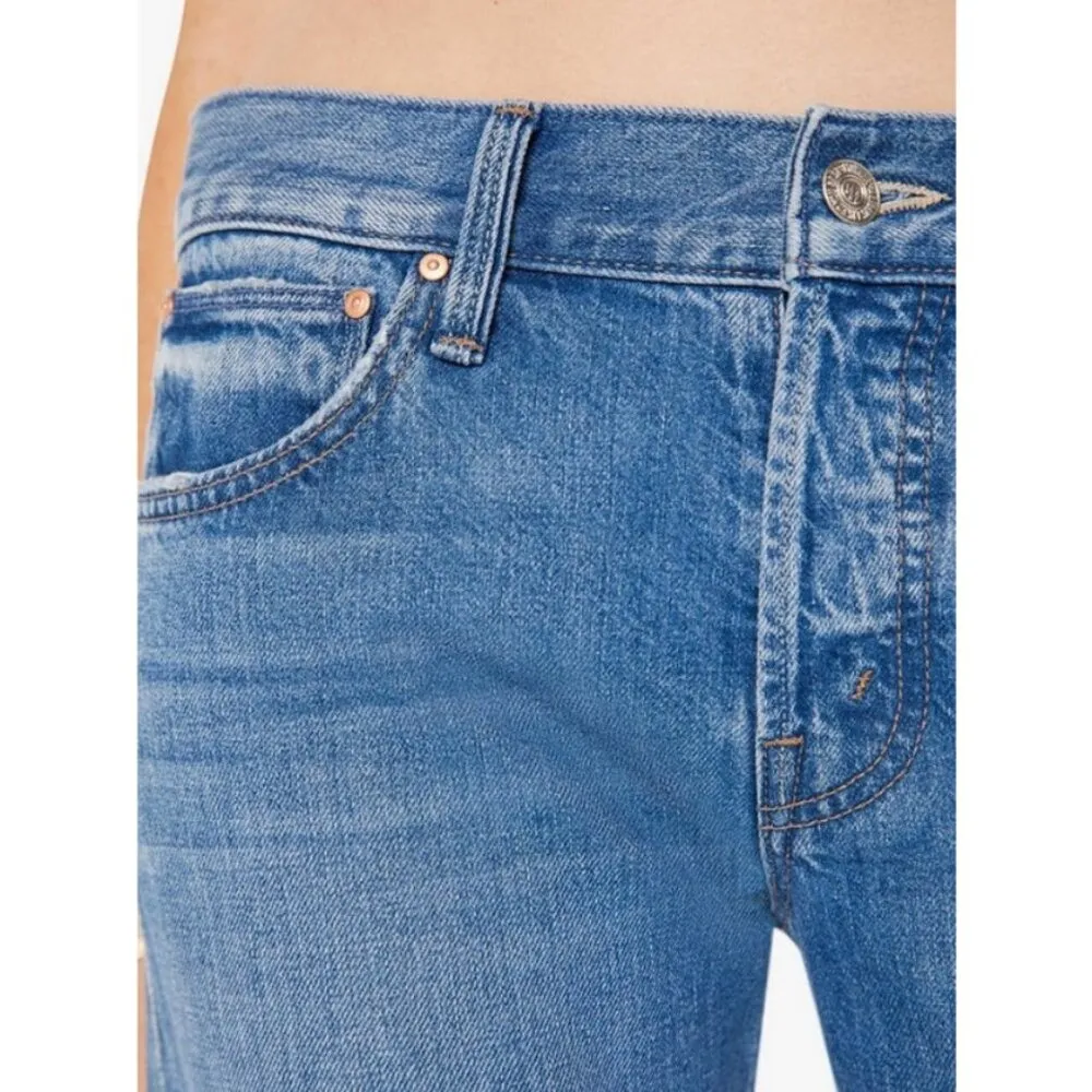 💕MOTHER SUPERIOR💕 Slider Hover Jeans ~ Heart Throb Button Fly 26 NWOT Blue - Image 6