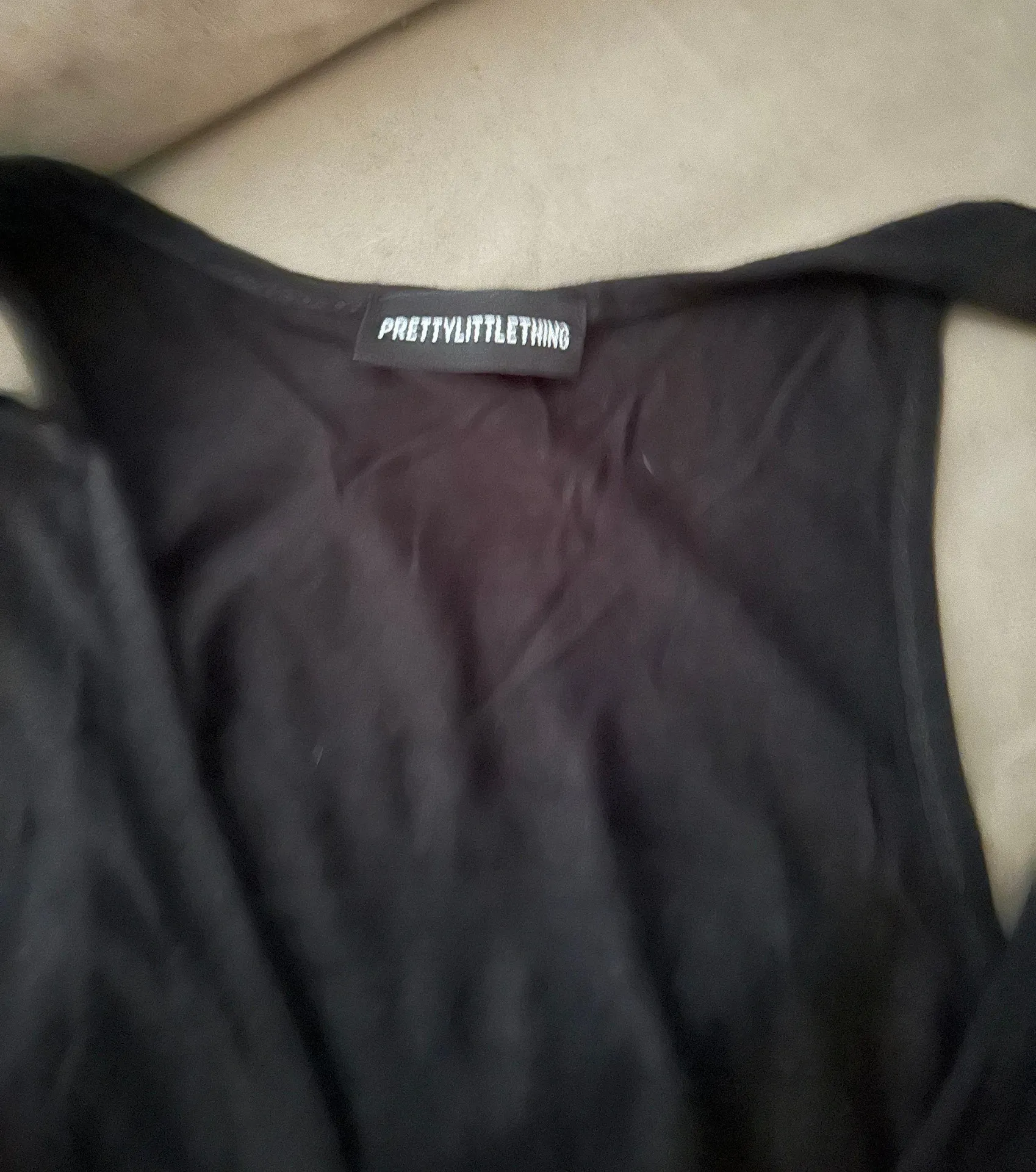 PLT Low front sexy black thong bodysuit - Image 2