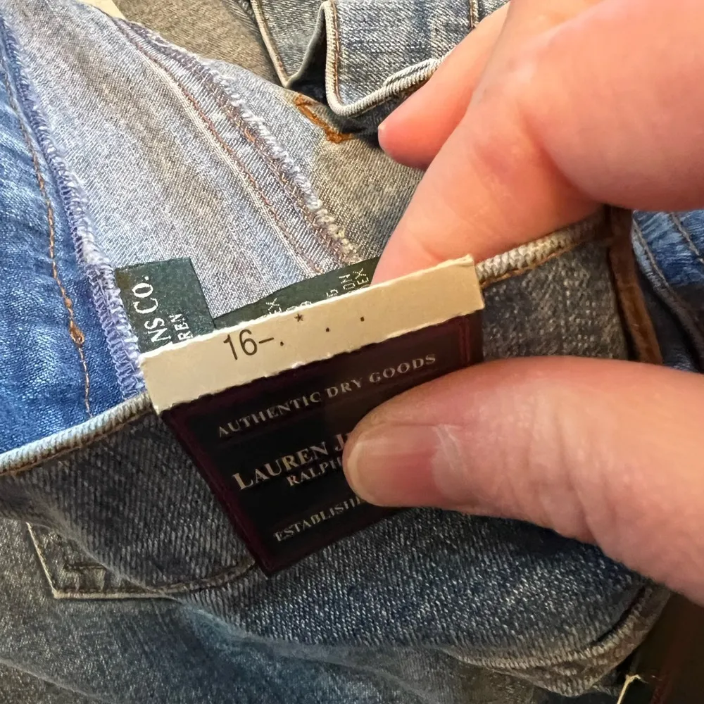 Lauren Jeans Co. Ralph Lauren Authentic Dry Goods Vintage Blue Denim Jean Shorts - Image 5