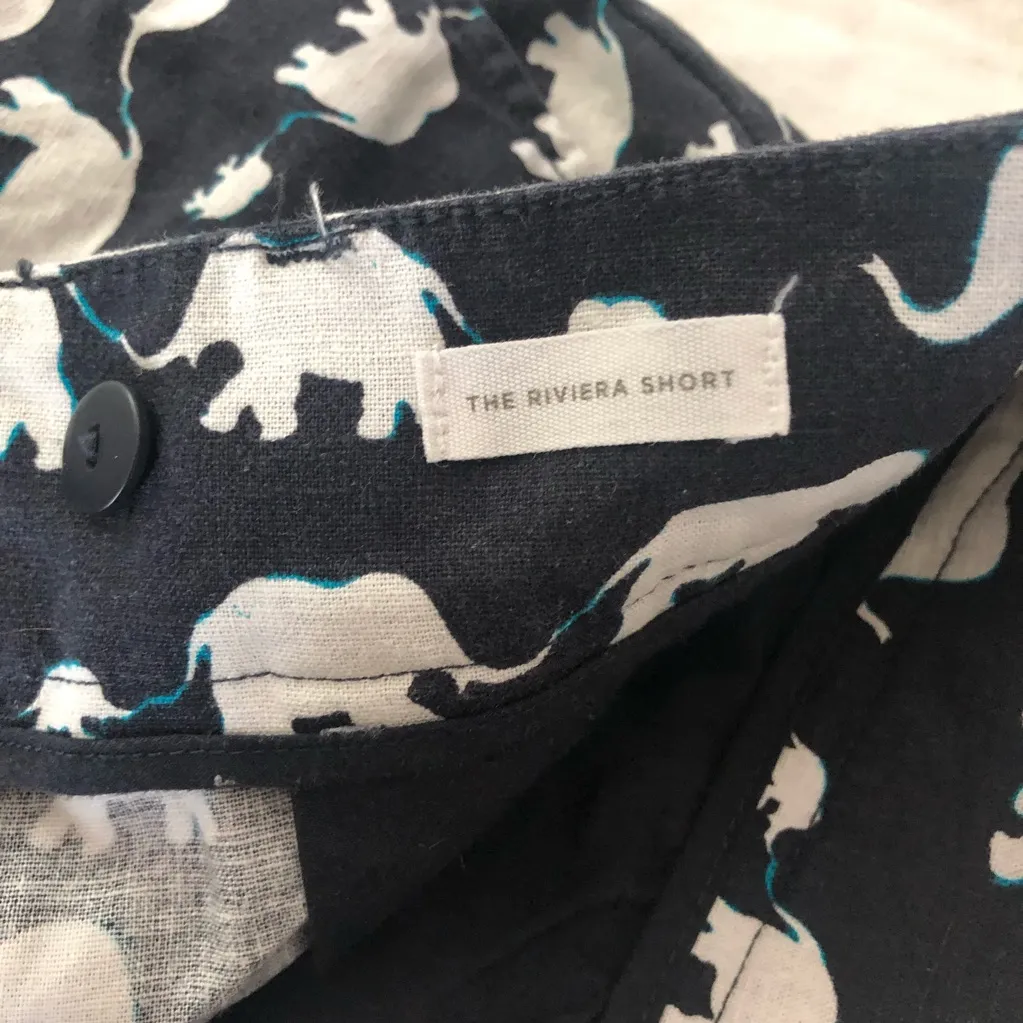 Loft Ann Taylor  riviera shorts elephant novelty animal print - Image 5