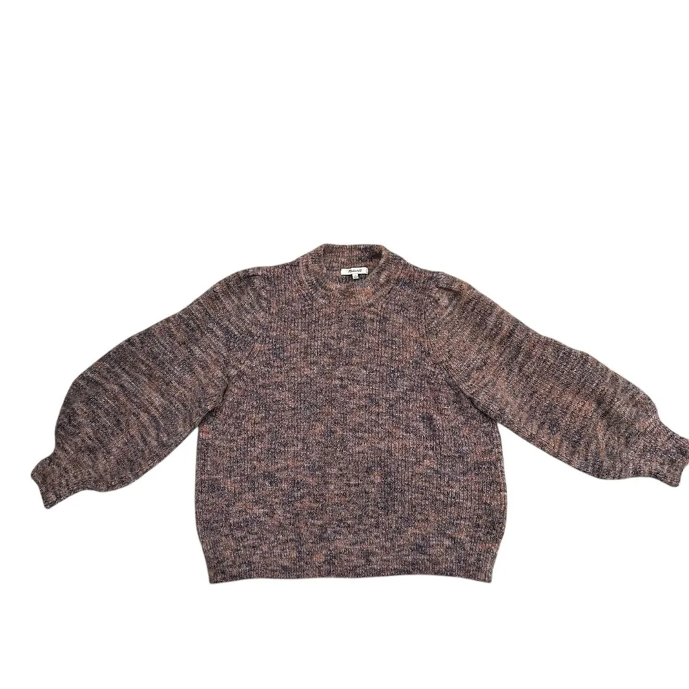 Madewell Space-Dyed Eaton Puff-Sleeve Pullover Sweater - Image 4