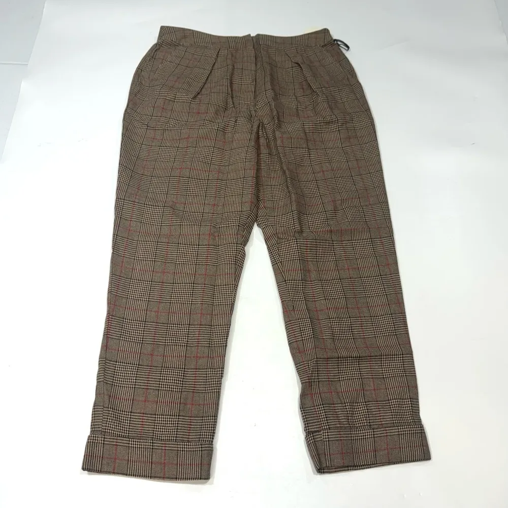 Tularosa Aimee Pant in Classic Brown Plaid Small - Image 5