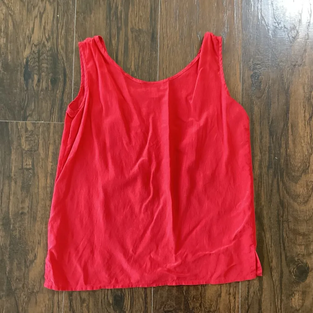Vintage Vivinne X Silk Top Red - Image 5