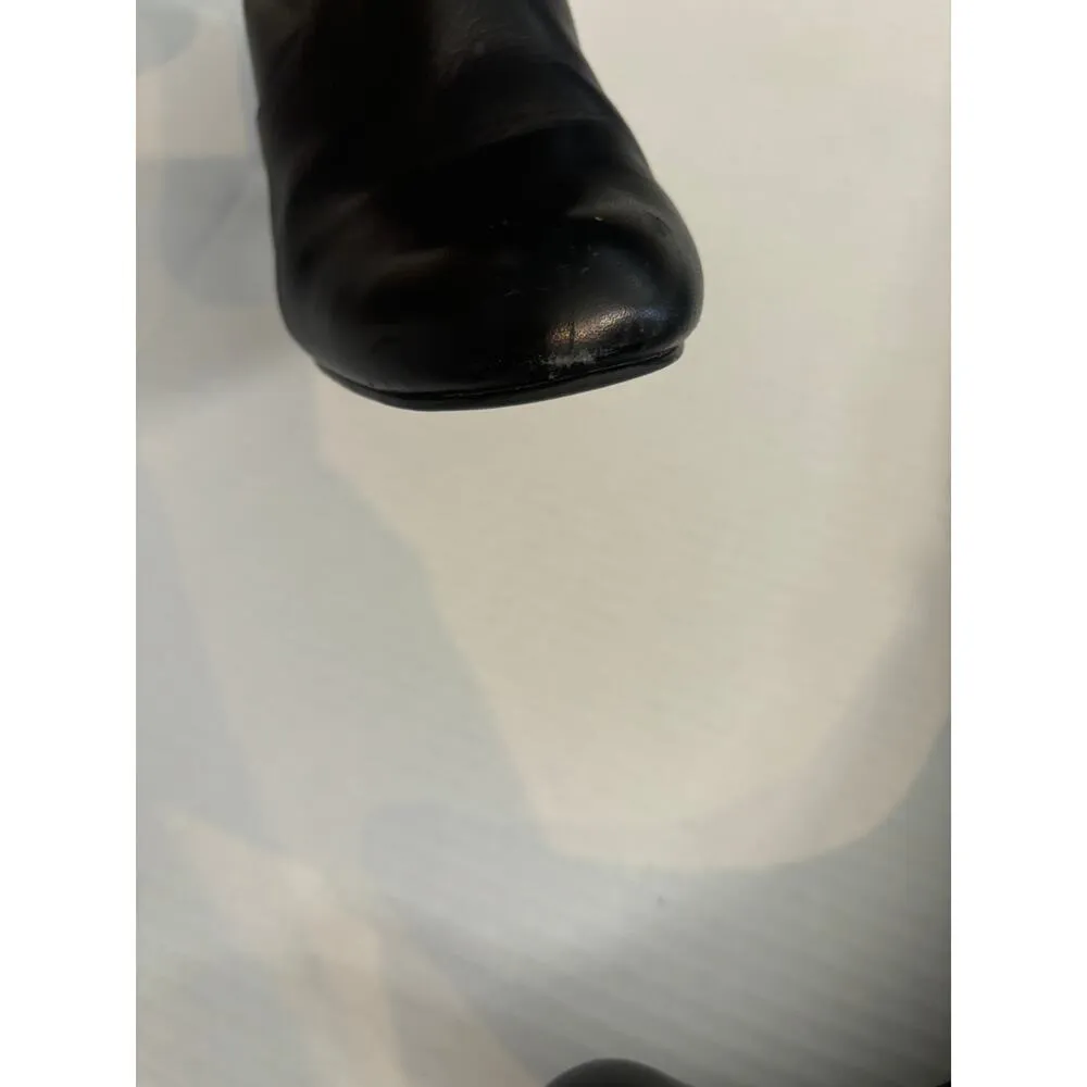 Nike Air by COLE HAAN Jalisa Black Heeled Boots size 9B Tall Zip Stretch Zip - Image 4