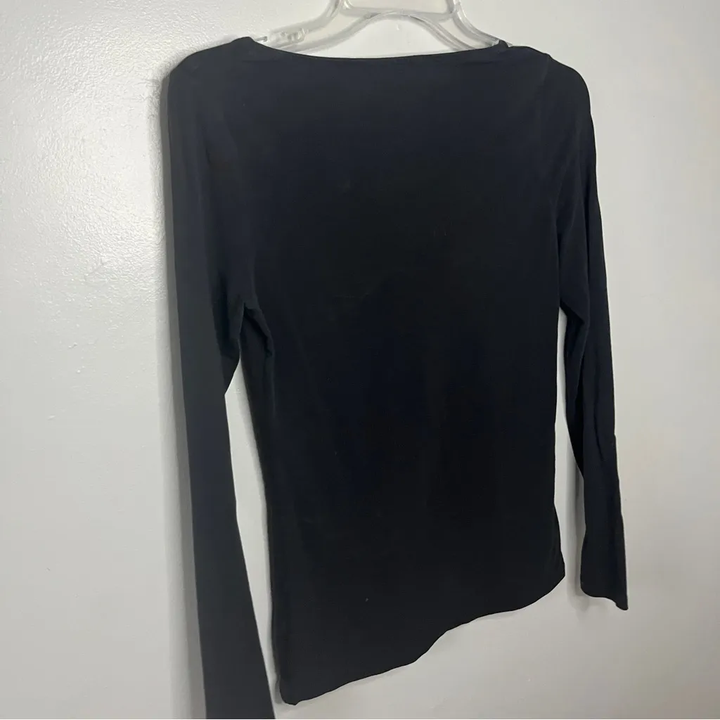 Boden Black Long Sleeve V - Image 4
