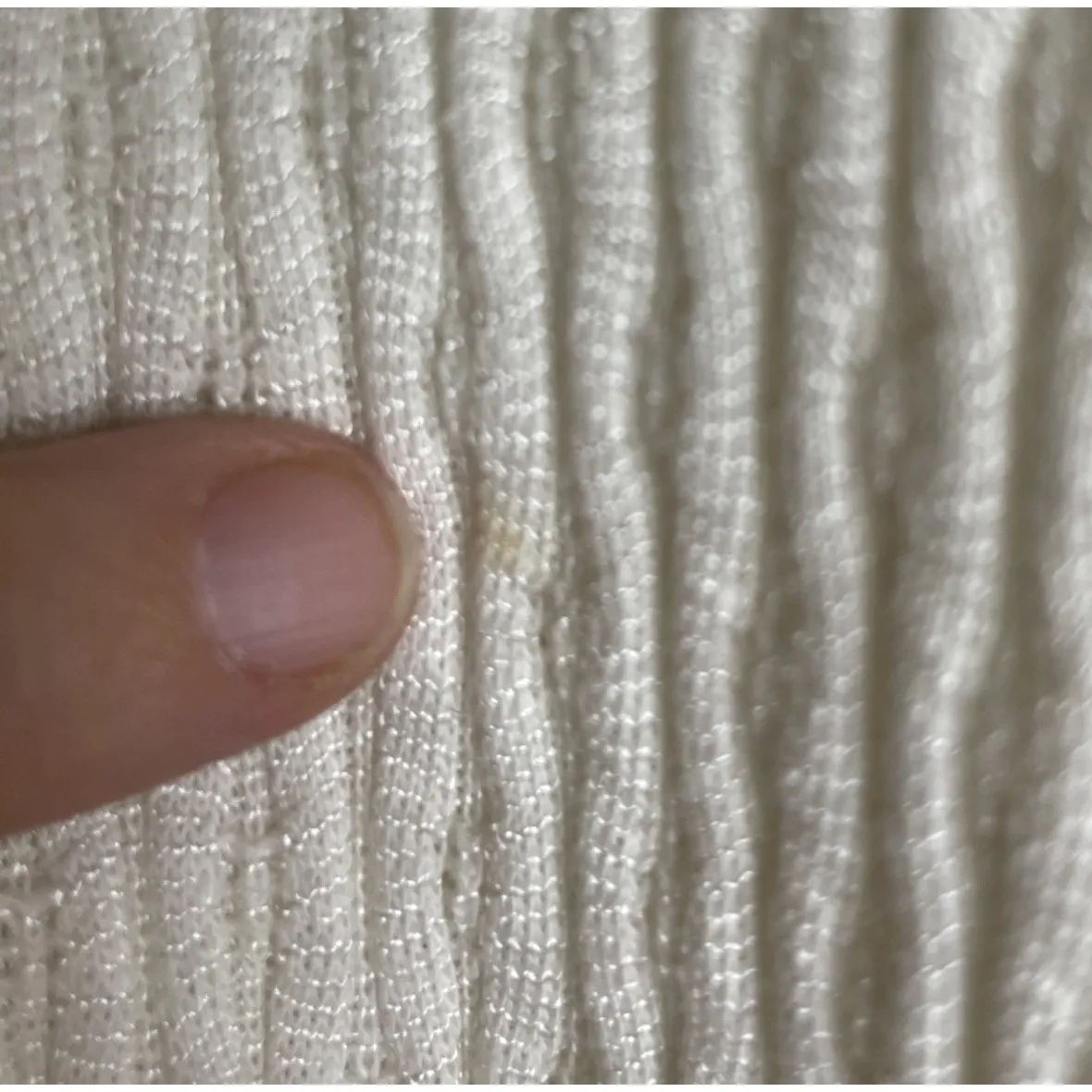 Vintage Valerie Stevens Womens Y2K Cream Ribbed Stretch Top Blouse Career Preppy - Image 3