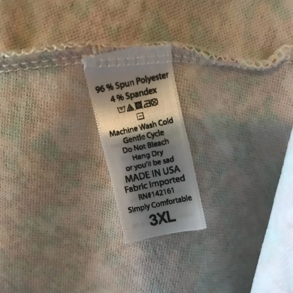 LuLaRoe Nicole Dress Tan w/ Muted Floral Pattern All Over Sz 3X NWT Scoop Neck - Image 6