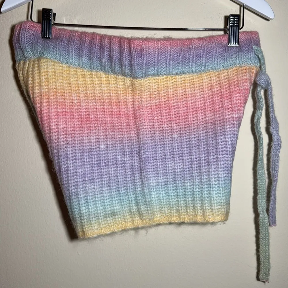 Hello Kitty and Friends X Forever 21 rainbow knit Shorts - Image 4