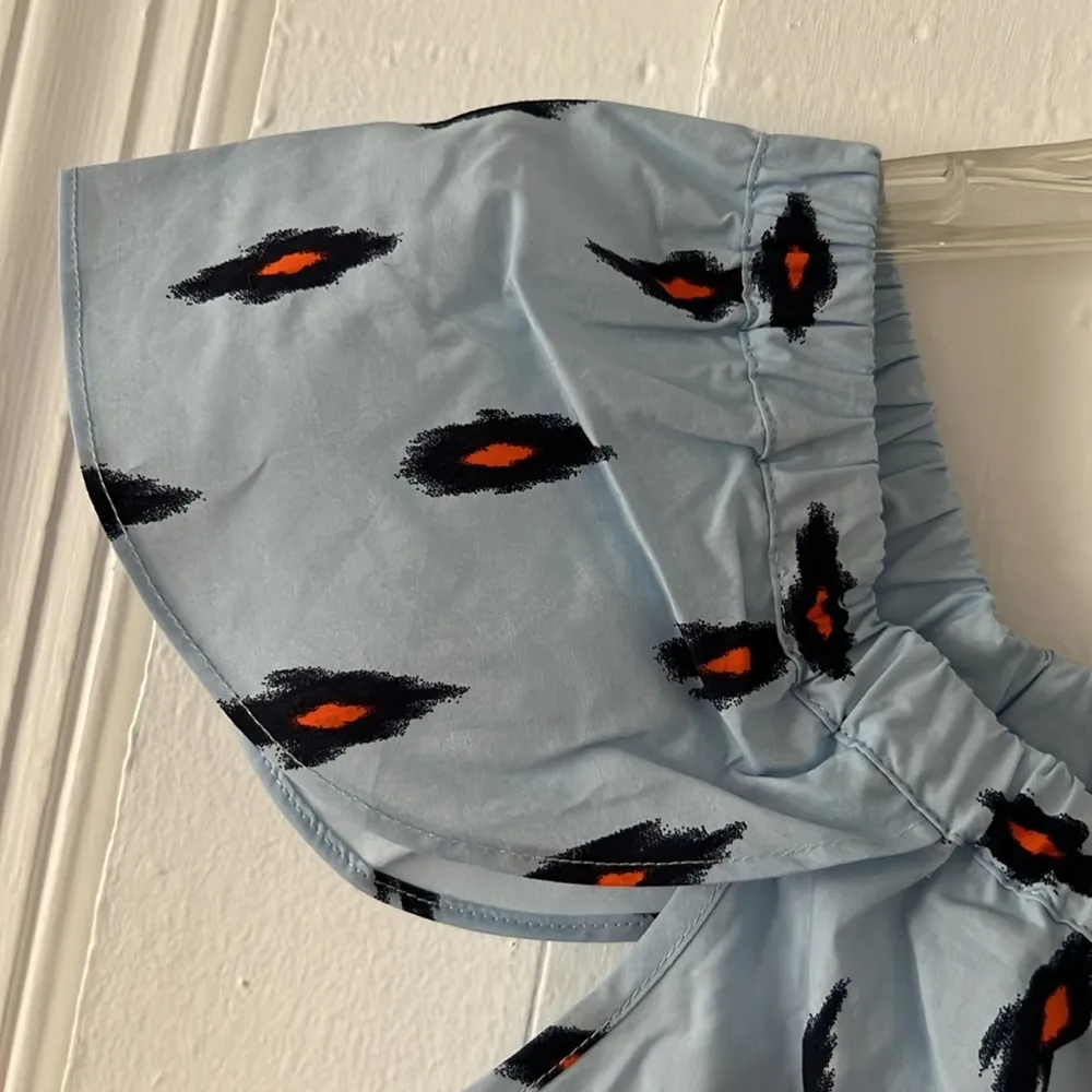 NWT J.Crew Blue Flutter Sleeve Dress Size xxs - Image 6