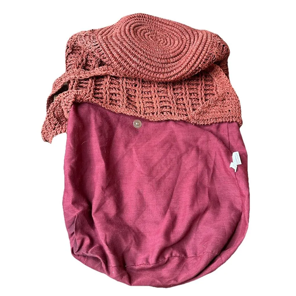 Cappelli Straworld Womens Hand Crochet Toyo Hobo Handbag Boho Hippie Festival - Image 10