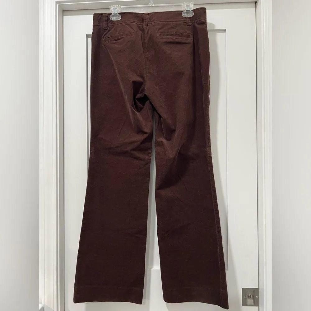 Lilly Pulitzer Brown Corduroy Pants Size 8 - Palm Beach Fit‎ white label - Image 3