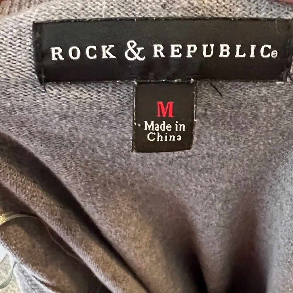Rock & Republic‎ Gray Sweater - Image 4