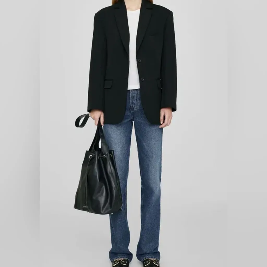 NWOT Anine Bing Alana Bucket Bag in Black - Image 2