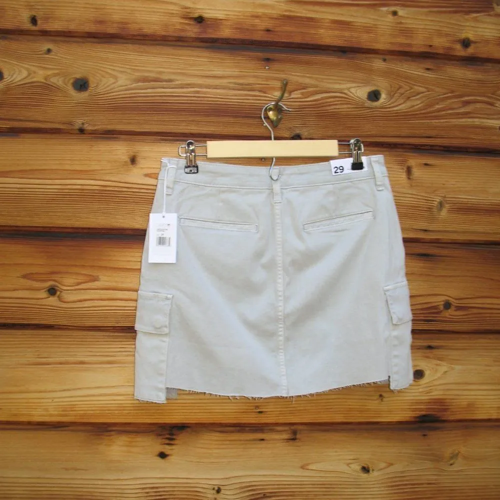 NWT Khaki Tan High Waist  Denim Jean Skirt 29 8 - Image 6