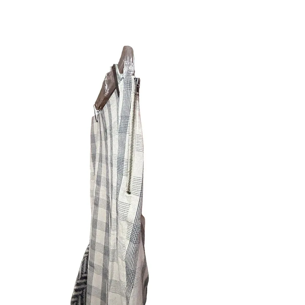 A New Day Plaid Side Zip Ankle Pants Size 2 - Image 4