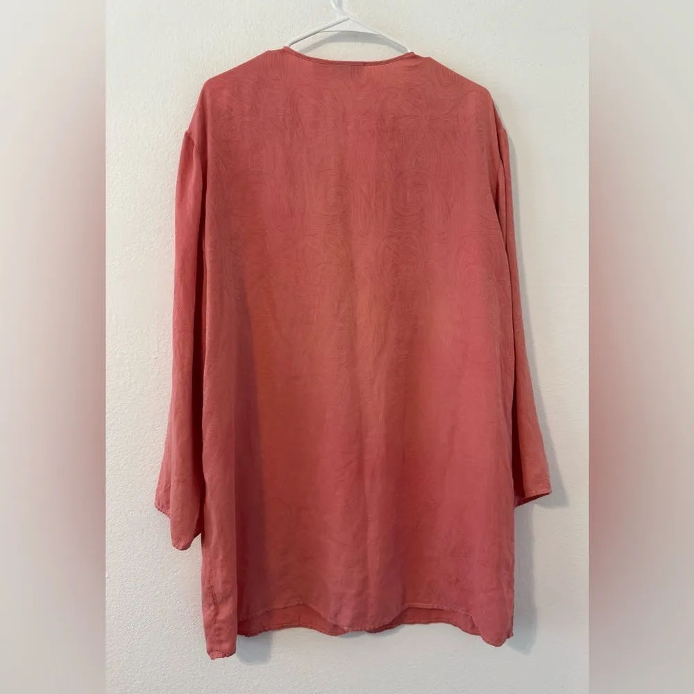 Vintage Victorias Secret Gold Label Silk Pajama Top Sleepwear Size Large *read - Image 2