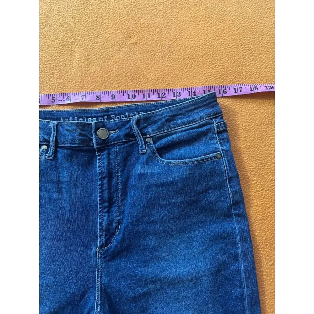 Articles Of Society Jeans Womens Blue Denim Skinny‎ Distressed Sz 31 - Image 7