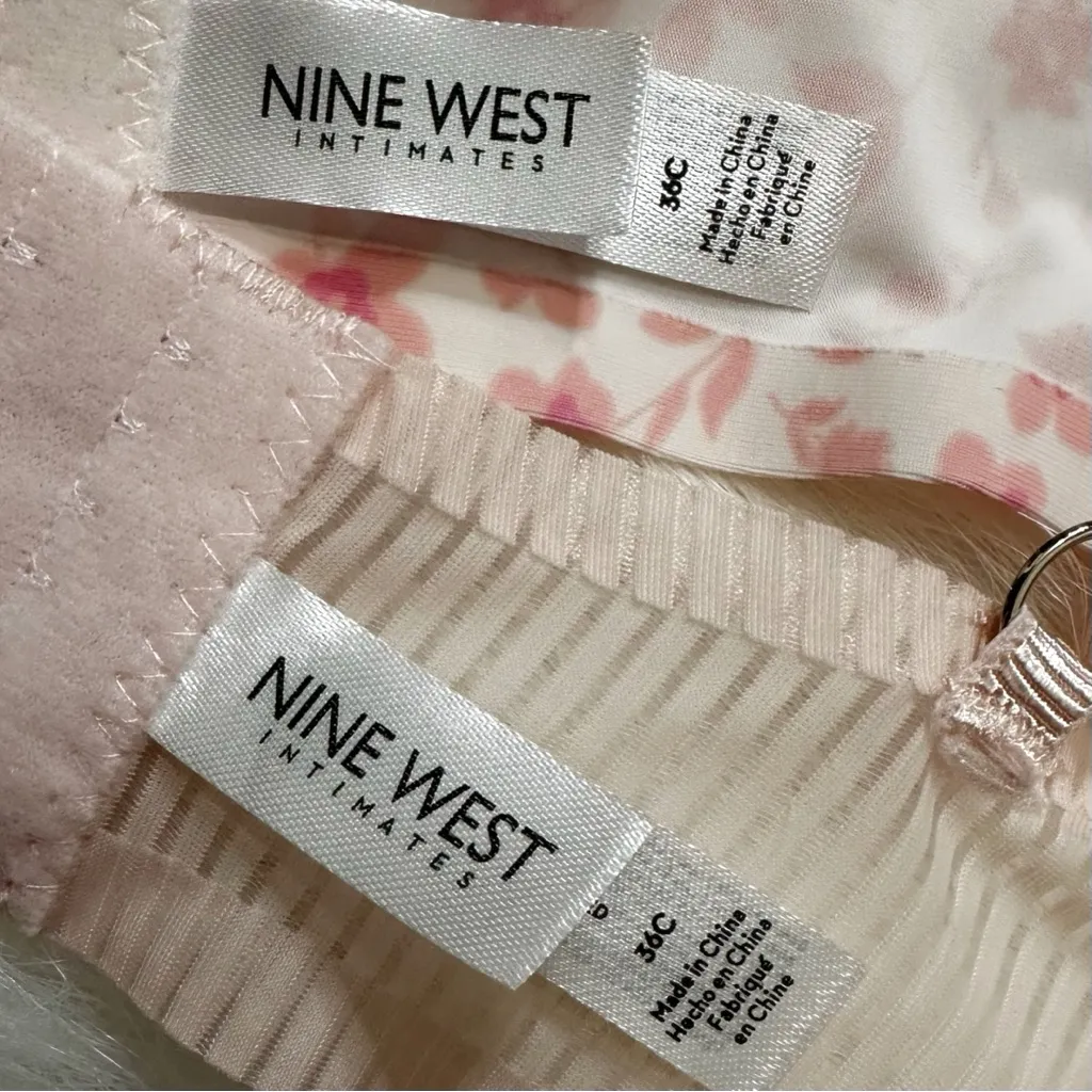 Nine West Intimates BUNDLE (2) Padded Push Up Bra, Size 36C - Image 10