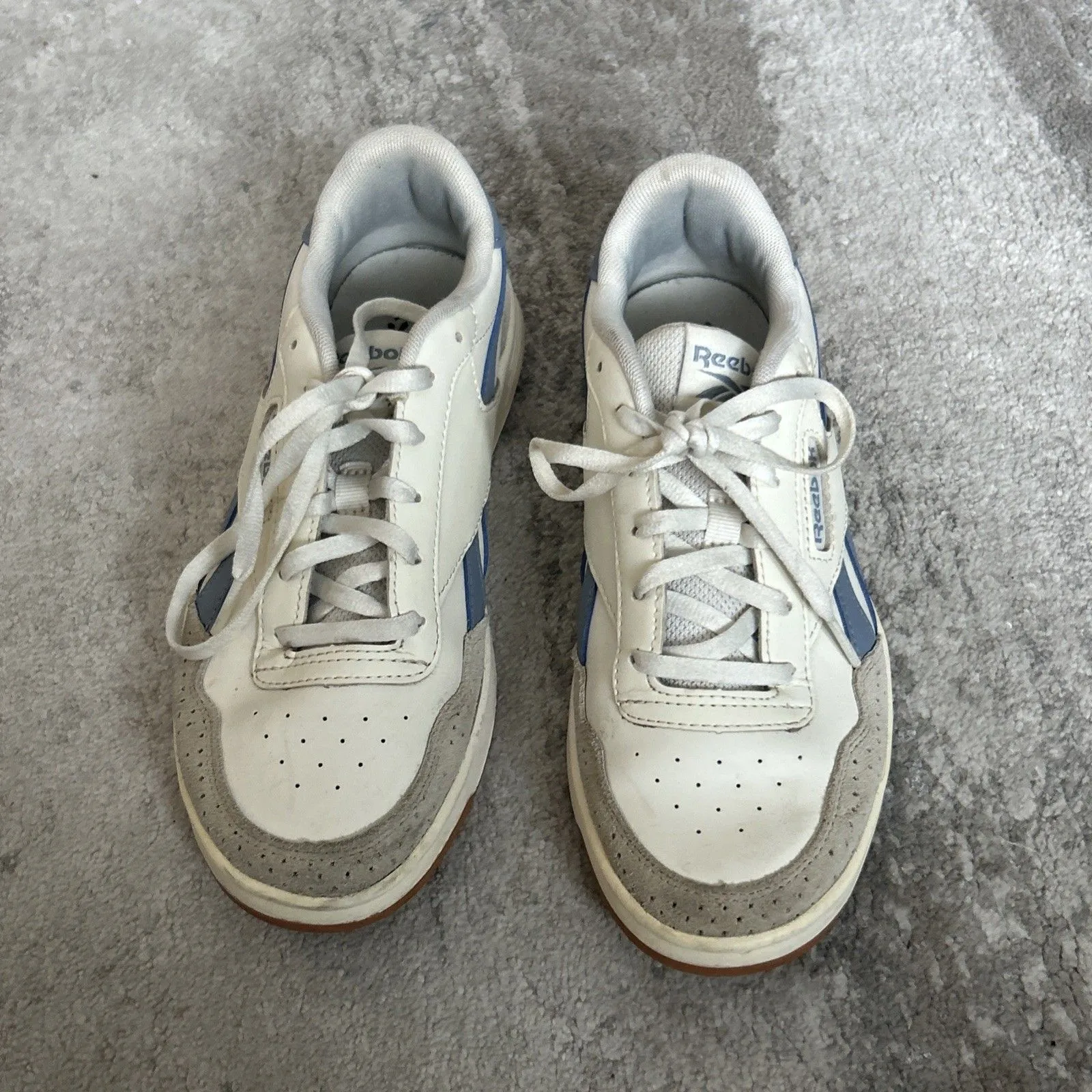 Reebok Shoes Women's 5 Court Advance Bold Chalk White Pale Blue Sneakers - Image 2