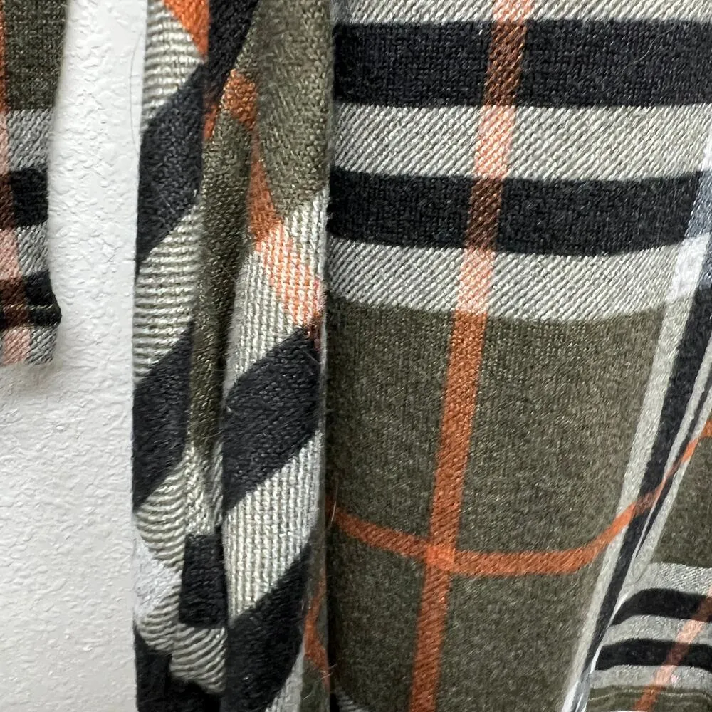 Papillon Flannel Womens Tunic Top Small Side Pockets Academia Chic Warm Cozy - Image 5