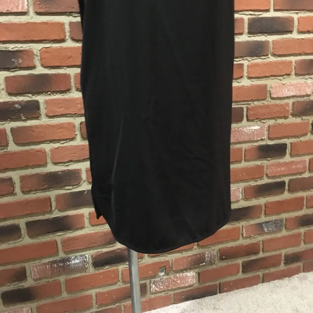 TOBI black shift dress Sz M Short Sleeve Little Black Dress - Image 3