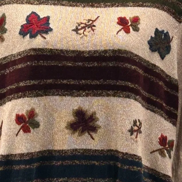 Alfred Dunner Vintage  Sweater 2X Beige - Image 4