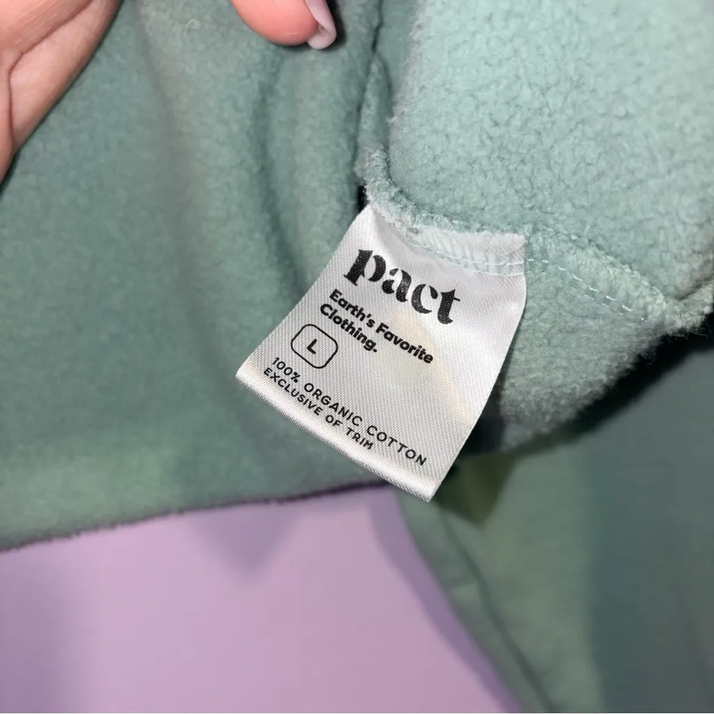 Pact Organic Cotton Graphic Sweatshirt Cropped Women L Casual Lounge Athleisure - Image 5