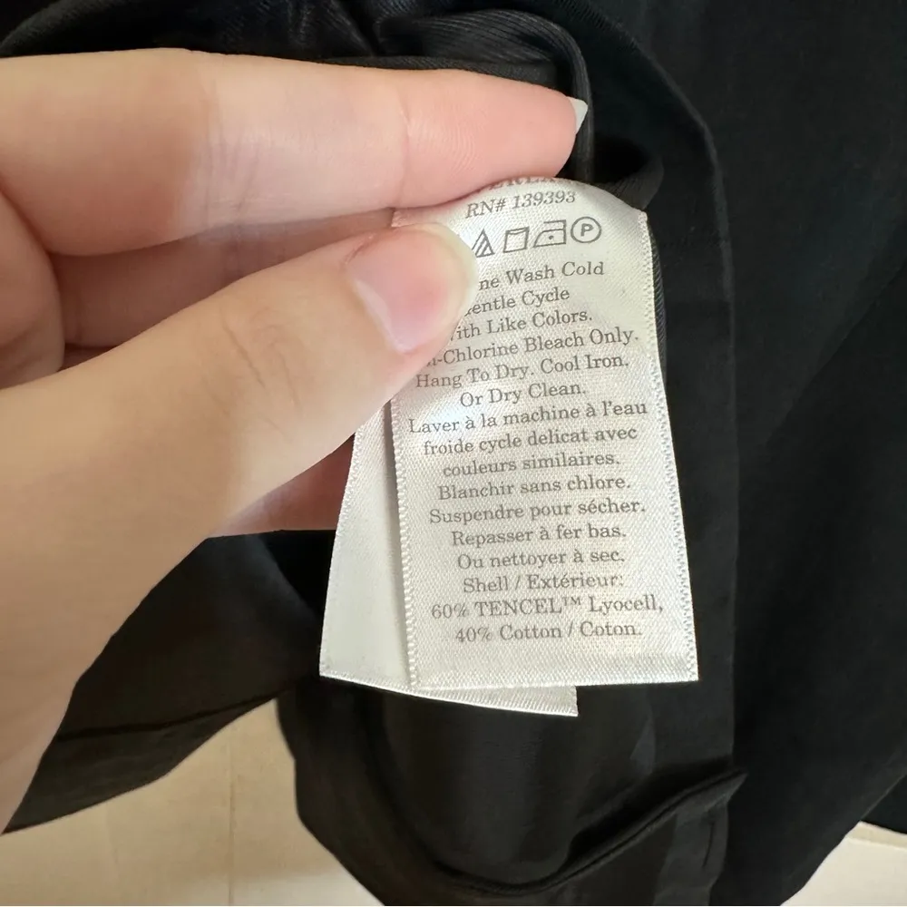 Everlane NWT  Tencel Cotton Oversized Black Blazer 8 - Image 5