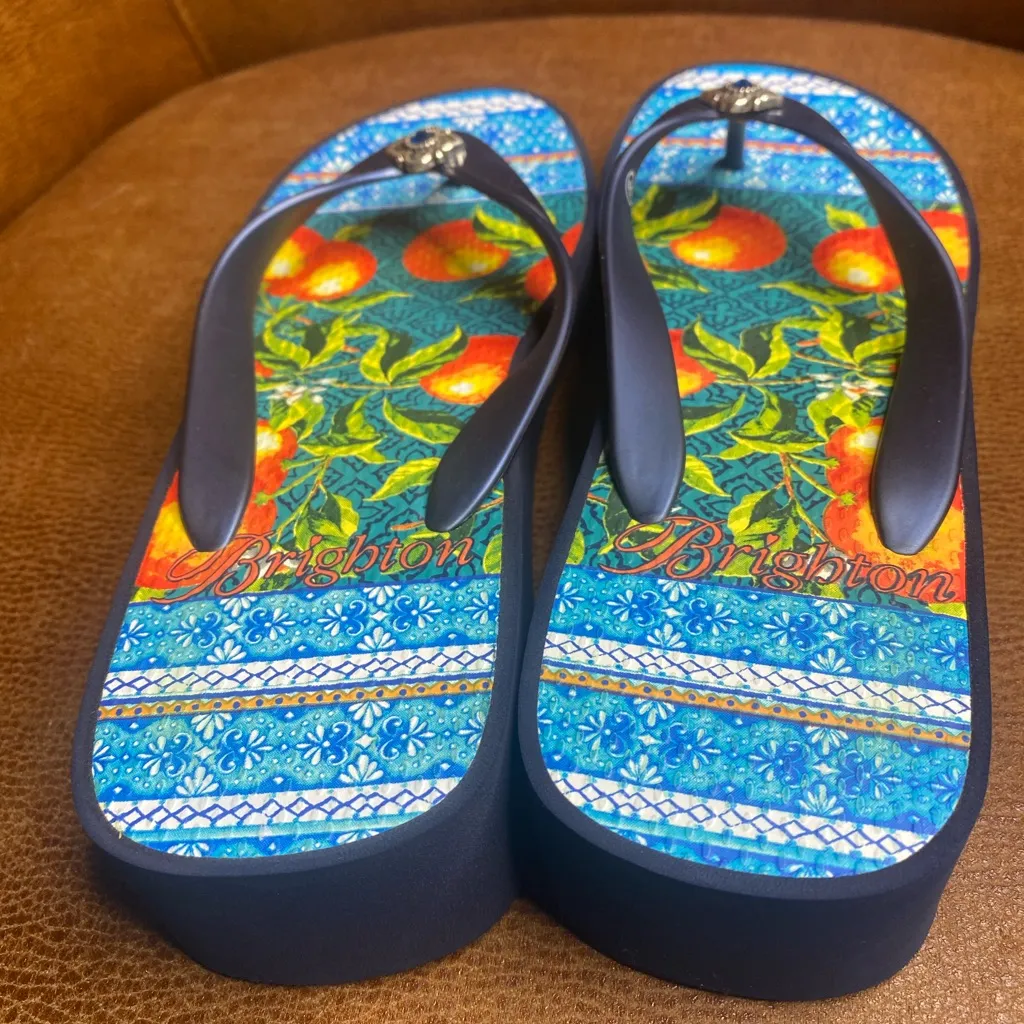 Brighton Medina Platform Wedge flip Flop sandals BRAND NEW
size 8 - Image 6