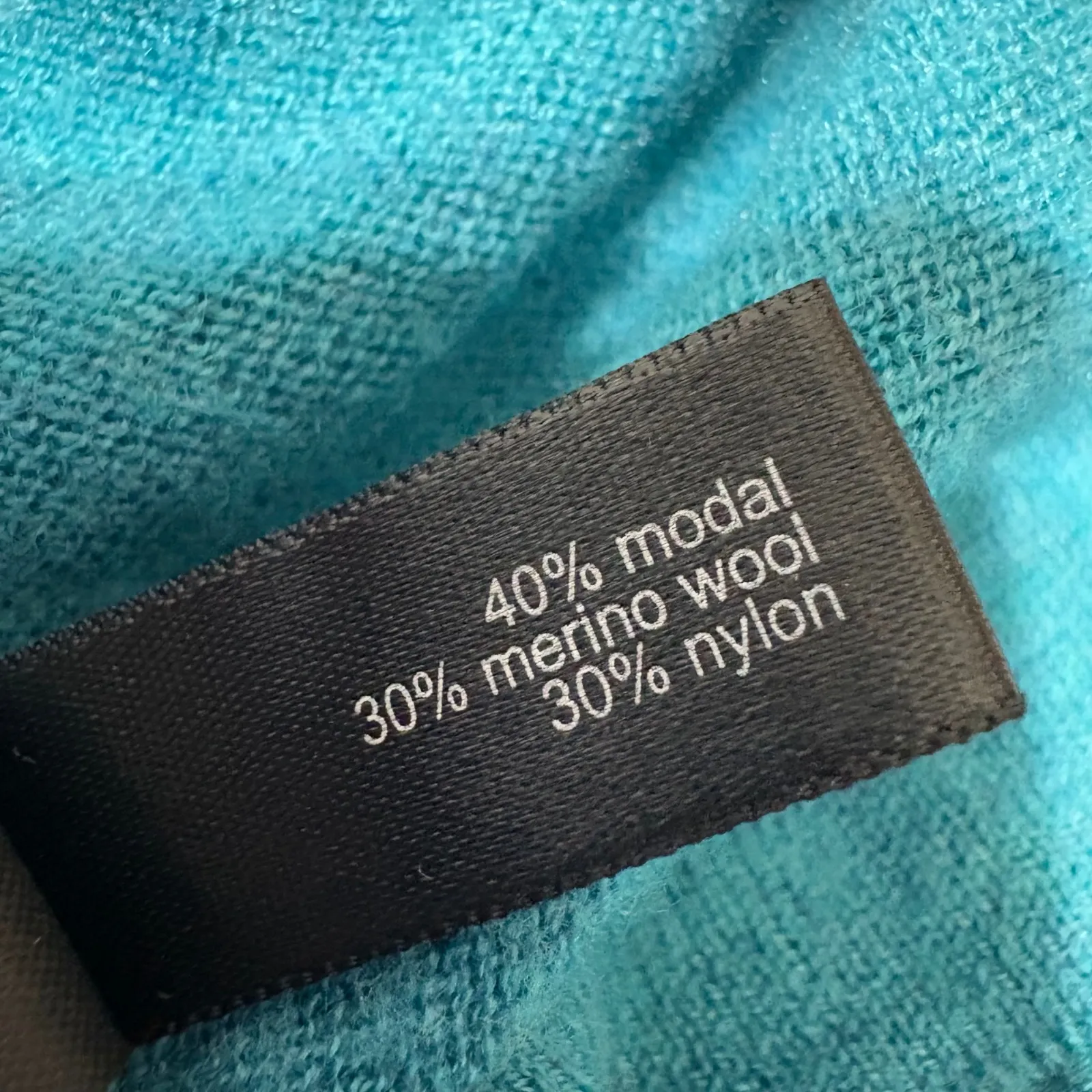 The Limited Women‎ Sweater L Teal Merino Wool Blend Minimalist Capsule Classic - Image 8